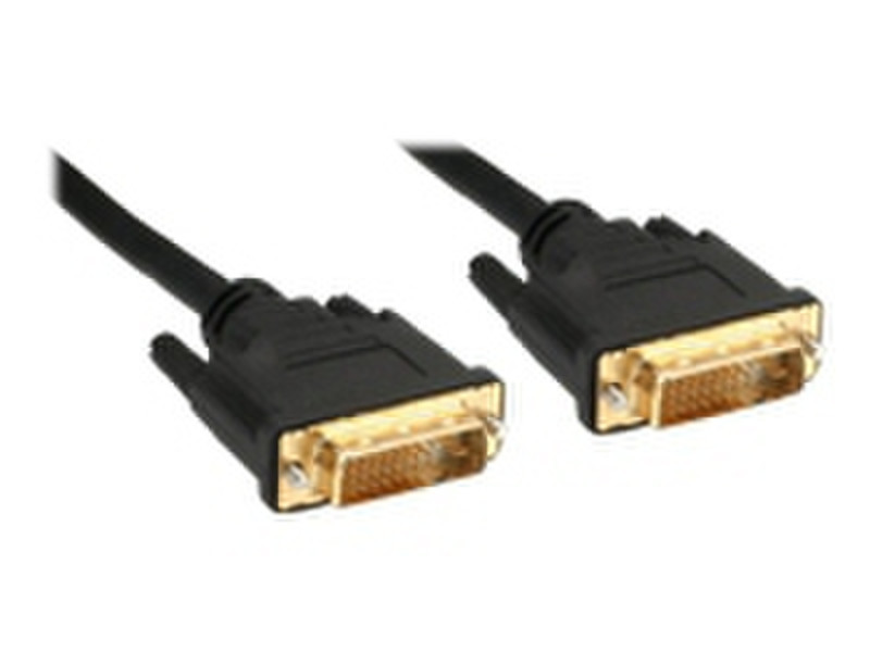 InLine 17771P 1m DVI-D DVI-D Black DVI cable