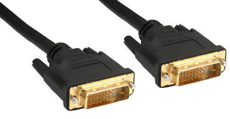 InLine 17774P 1.5м DVI-D DVI-D Черный DVI кабель