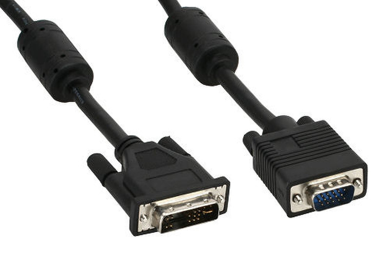 InLine 17782 2m DVI-A DVI-A Black DVI cable