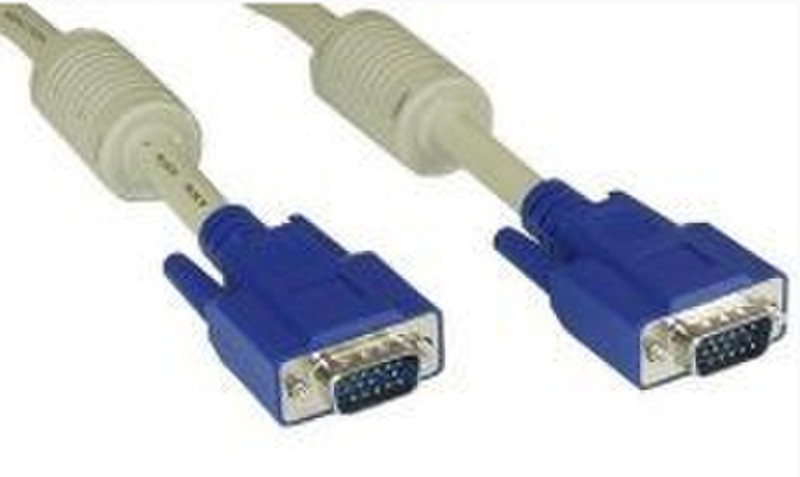 InLine 17803 0.3м VGA (D-Sub) VGA (D-Sub) Бежевый, Синий VGA кабель
