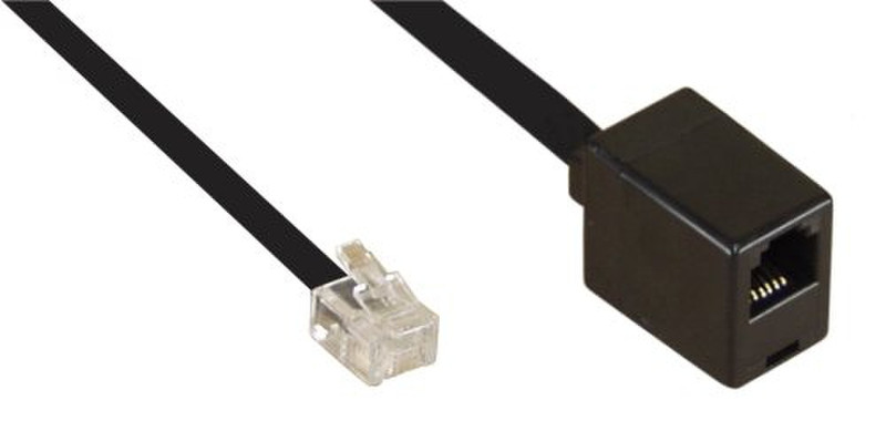 InLine 18833 3m Black telephony cable