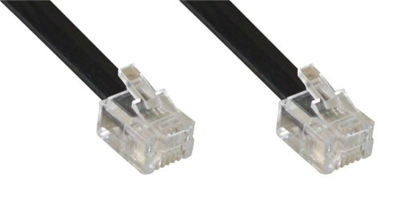 InLine 18840 10m Black telephony cable