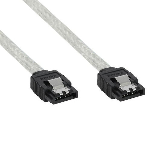 InLine 27303R 0.3м Прозрачный кабель SATA