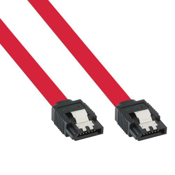 InLine 27305 0.5м Красный кабель SATA