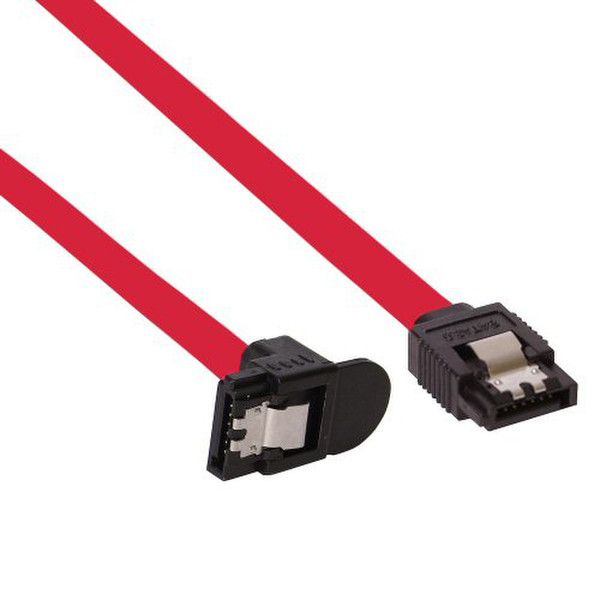 InLine 27305W 0.5m Red SATA cable