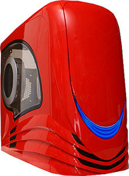 PNL-tec Rasurbo GC-01 Midi-Tower Red computer case