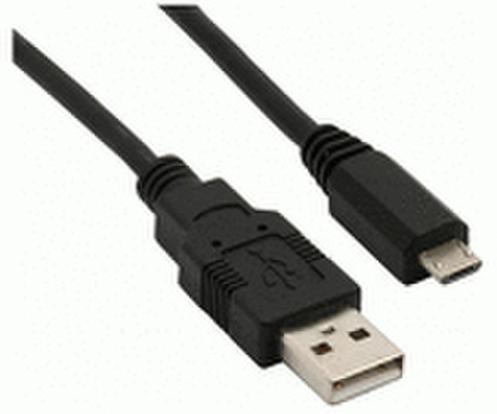InLine 31720 2m USB A Micro-USB B Black USB cable