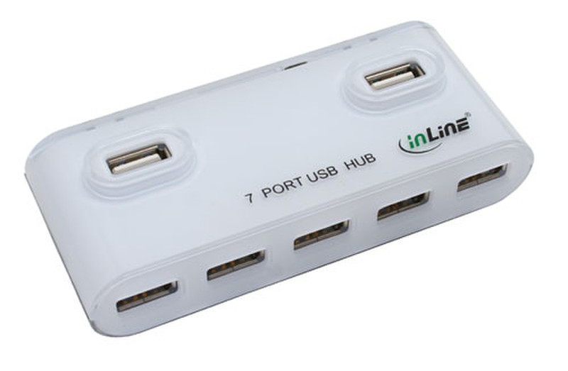 InLine 33287A 480Mbit/s White interface hub