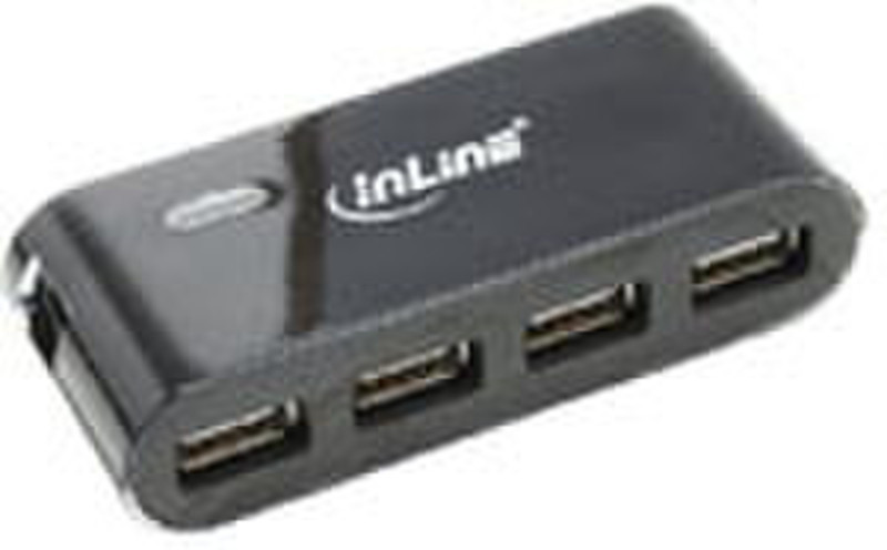 InLine 33294T 480Mbit/s Black interface hub