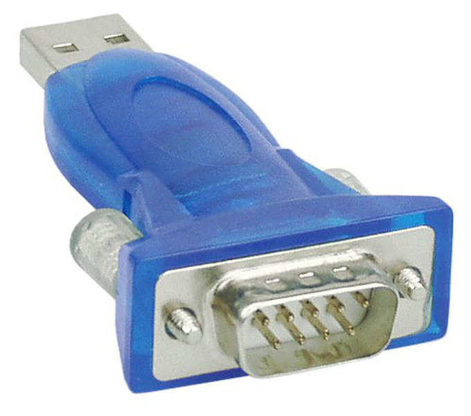 InLine 33304A USB A DB9 Синий кабельный разъем/переходник