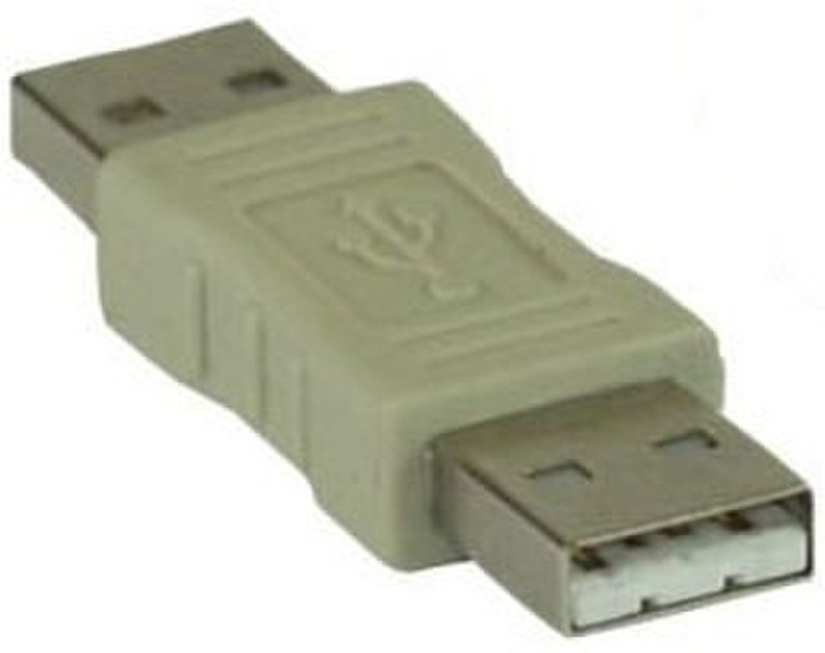 InLine 33441 USB 2.0 A USB 2.0 A Бежевый кабельный разъем/переходник