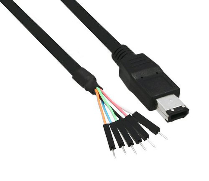 InLine 34440A 0.4m Black firewire cable