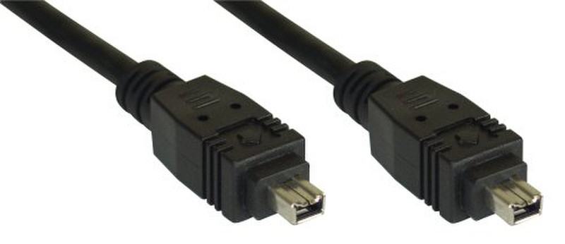 InLine 34443 3m Black firewire cable
