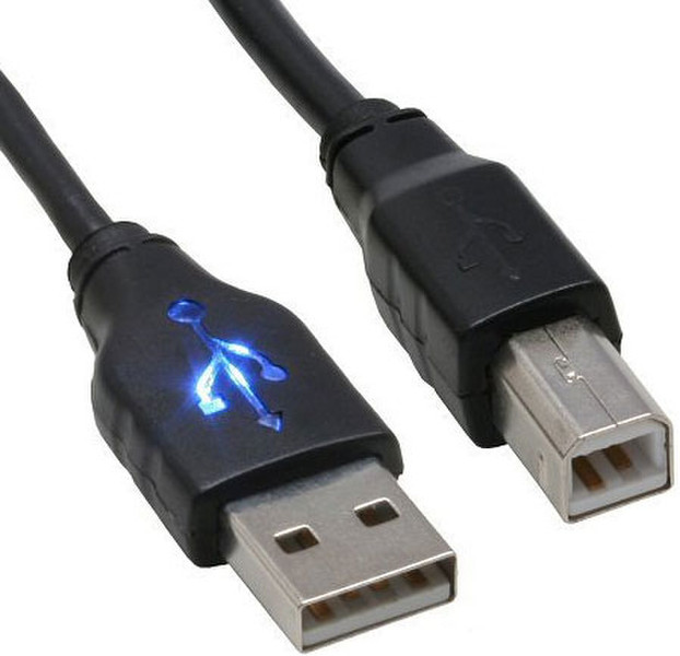 InLine 34520A 1.8м USB A USB B Черный кабель USB