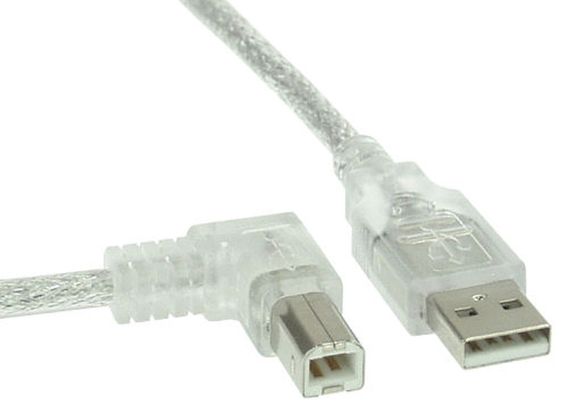 InLine 34520L 2м USB A USB B Прозрачный кабель USB