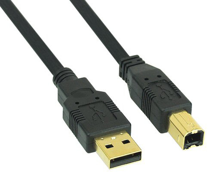 InLine 34555S 5м USB A USB B Черный кабель USB