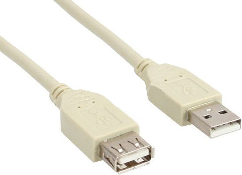 InLine 1m USB 2.0 1м Бежевый кабель USB