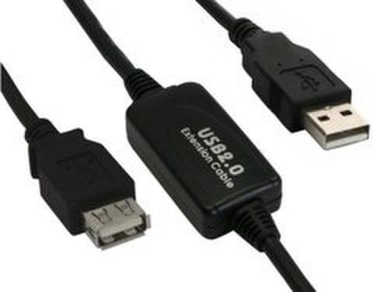 InLine 34611I 10м USB A USB A Черный кабель USB