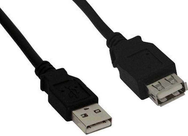 InLine 1.8m USB 2.0 5м Черный кабель USB