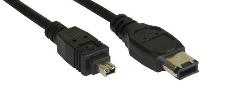 InLine 34642 1.8m Black firewire cable
