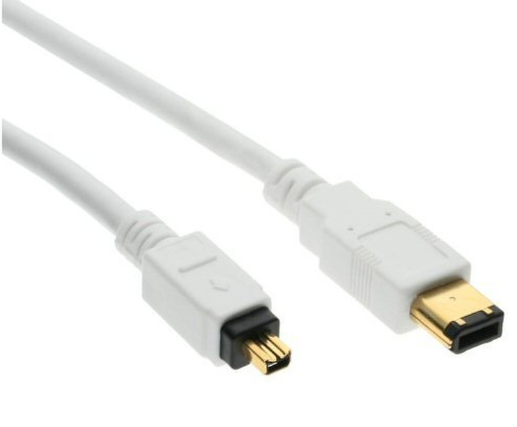 InLine 34642W 1.8m White firewire cable
