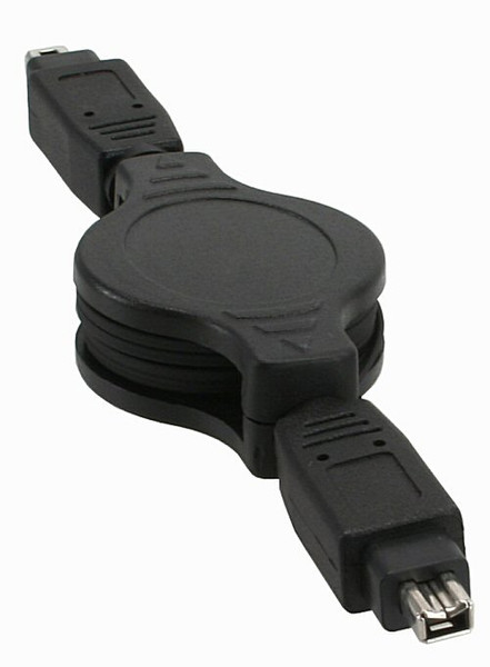 InLine 34702 1.2m Black firewire cable