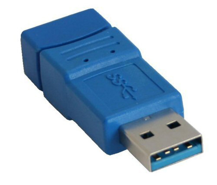 InLine USB 3.0 USB 3.0 A USB 3.0 B Синий кабельный разъем/переходник