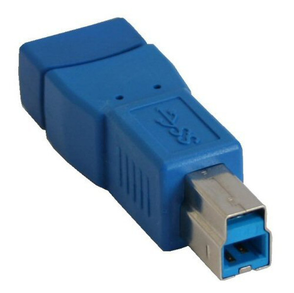 InLine USB 3.0 Adapter USB 3.0 A USB 3.0 B Blue cable interface/gender adapter