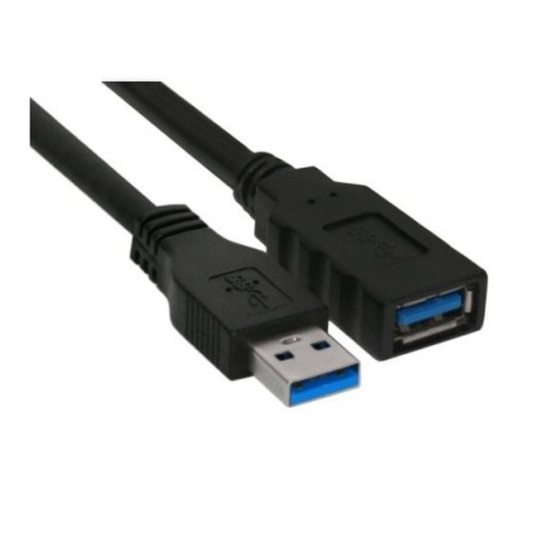 InLine 35605 0.5м Черный кабель USB