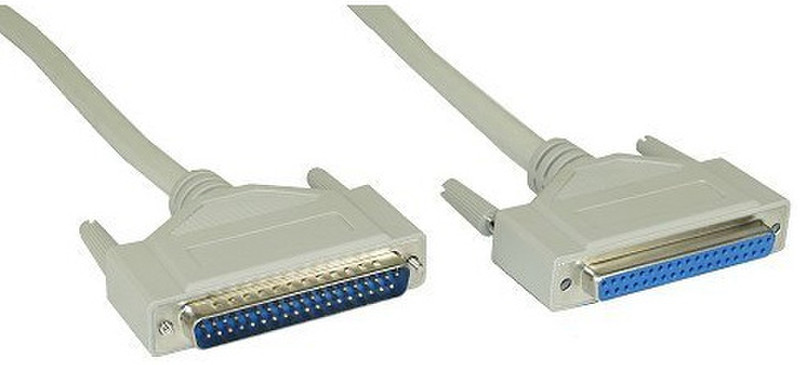 InLine 37337 3m DB37 M DB37 F Beige serial cable