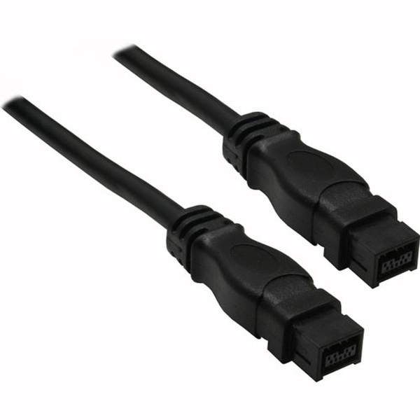 InLine 39901 1m Black firewire cable