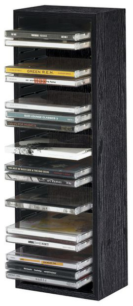 Beco Wooden rack Holz Schwarz CD-Ständer
