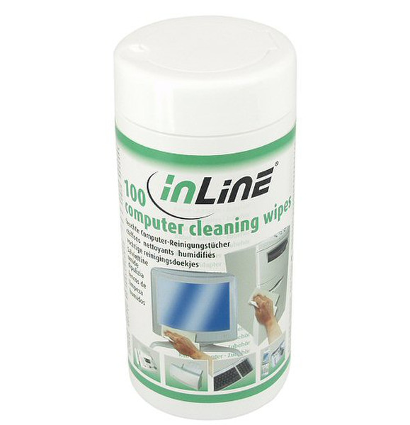 InLine 43200 Экраны/пластмассы Equipment cleansing wet cloths набор для чистки оборудования