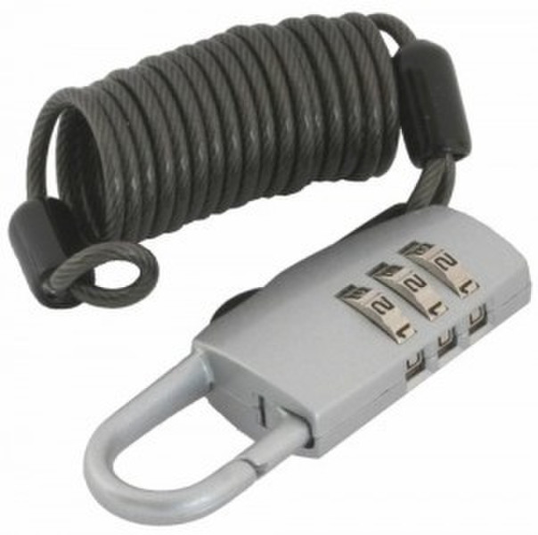 InLine 55712 1.08m Black,Silver cable lock