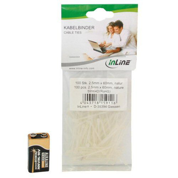 InLine 59964E White cable tie