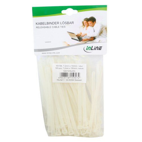 InLine 59974 Beige cable tie