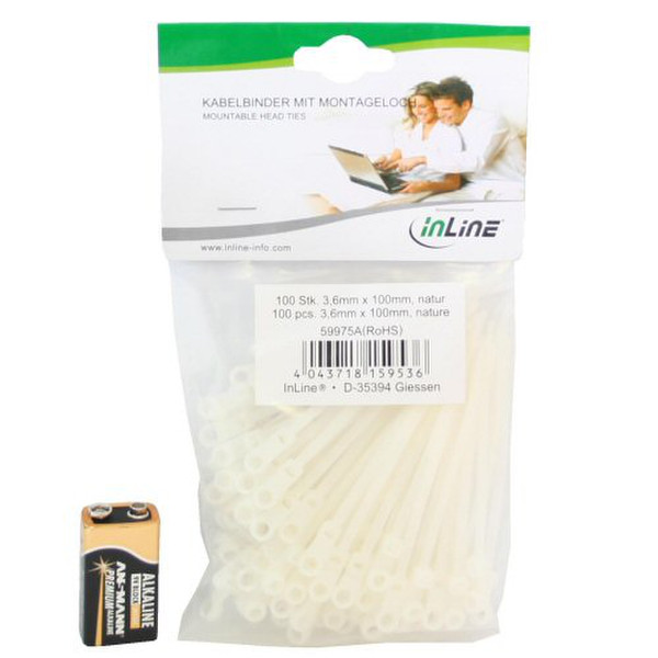 InLine 59975A Nylon White cable tie