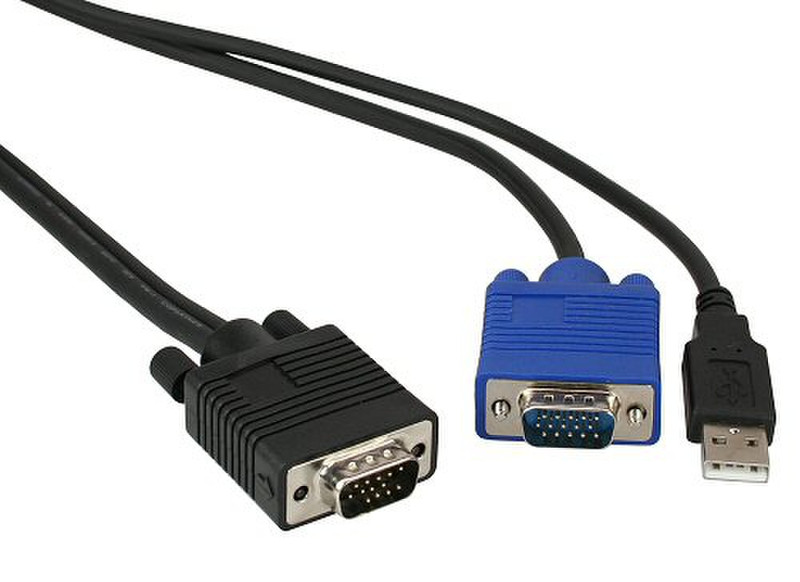 InLine 60667F 5m Black KVM cable