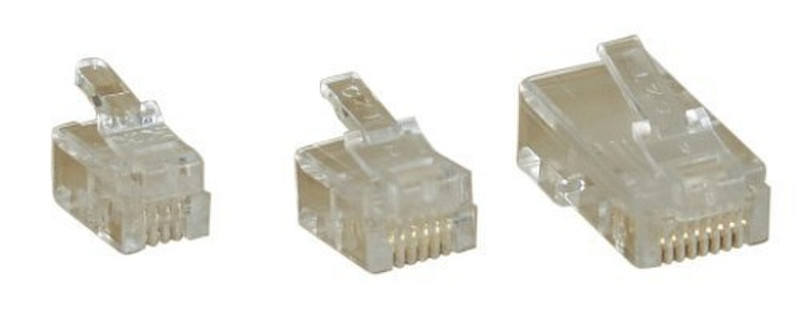 InLine 73002R 6P6C RJ12 Transparent wire connector