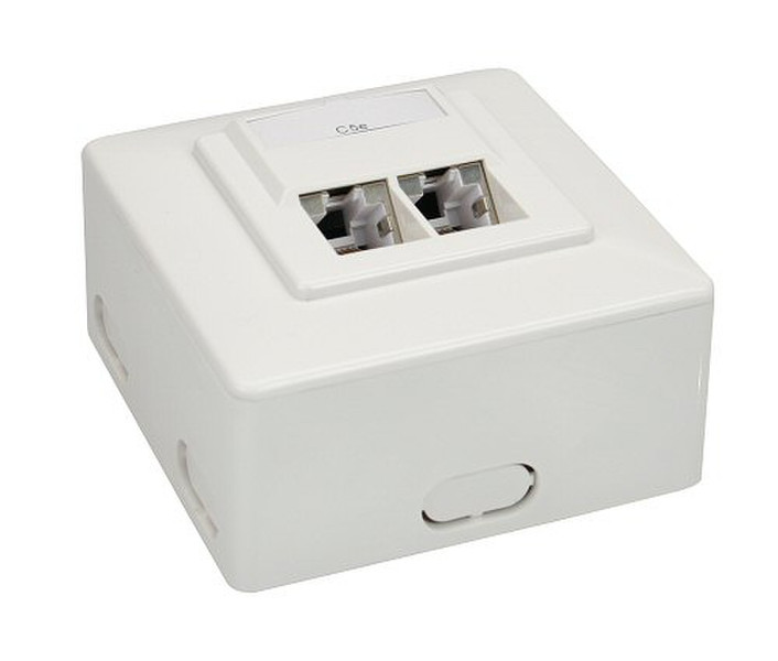 InLine 74202D Белый розеточная коробка