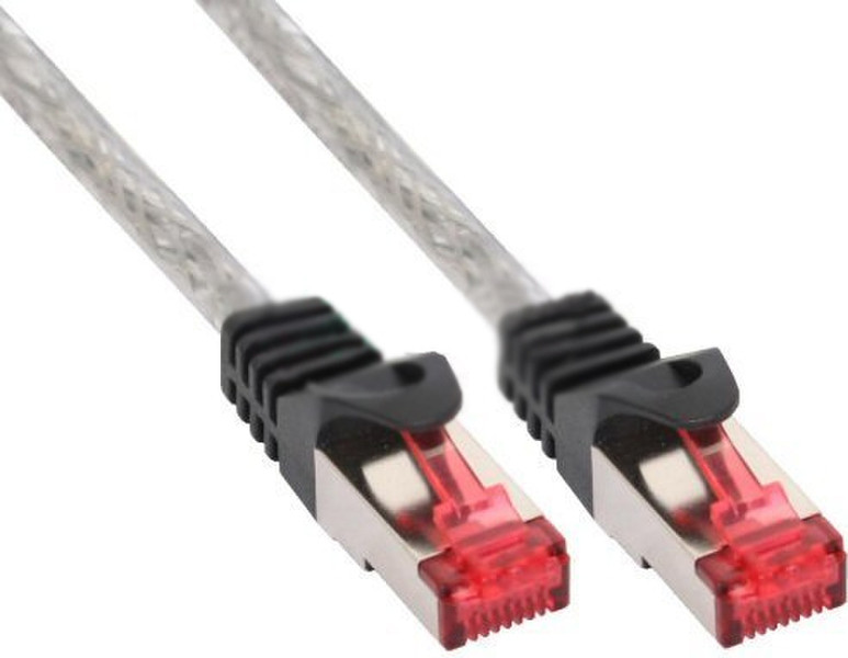 InLine 0.5m S-STP/PiMF Cat. 6 0.5m Transparent networking cable