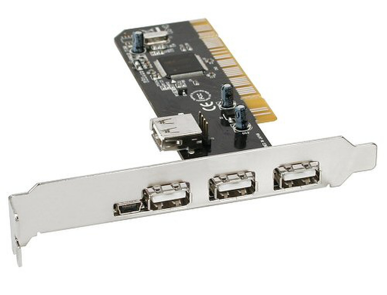 InLine 76663A USB 2.0 интерфейсная карта/адаптер