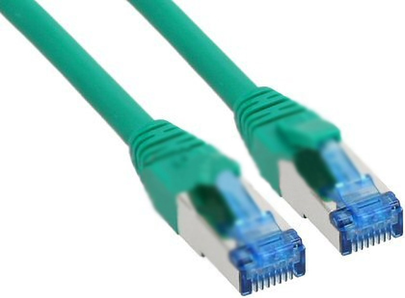 InLine 5m Cat.6(A) S-STP/PiMF 5м Зеленый сетевой кабель