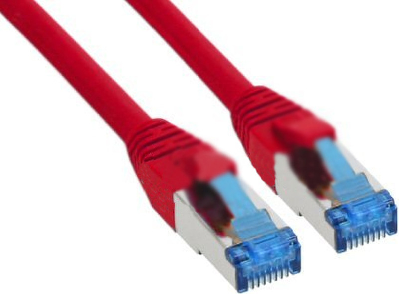 InLine 1m Cat.6(A) S-STP/PiMF 1м Красный сетевой кабель