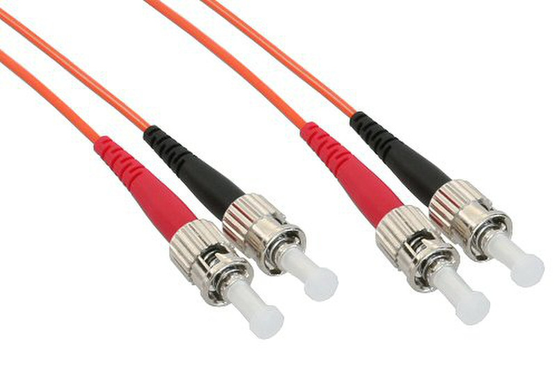 InLine 81515 15м ST ST Оранжевый оптиковолоконный кабель