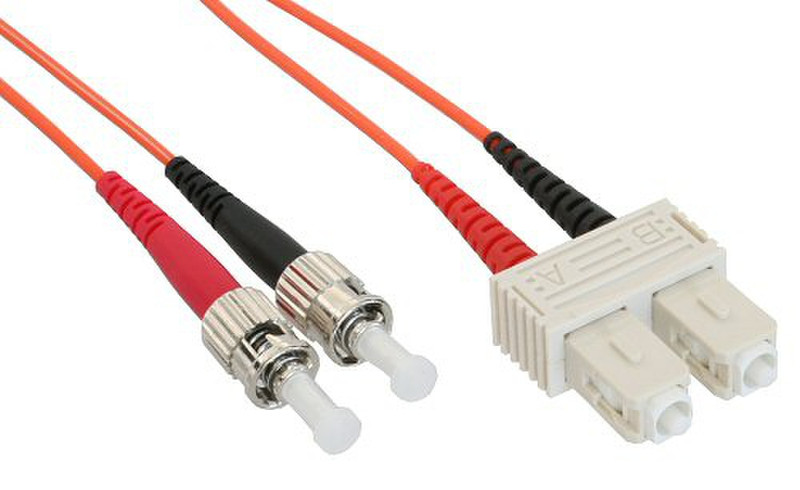 InLine 82675 7.5м ST SC Оранжевый оптиковолоконный кабель
