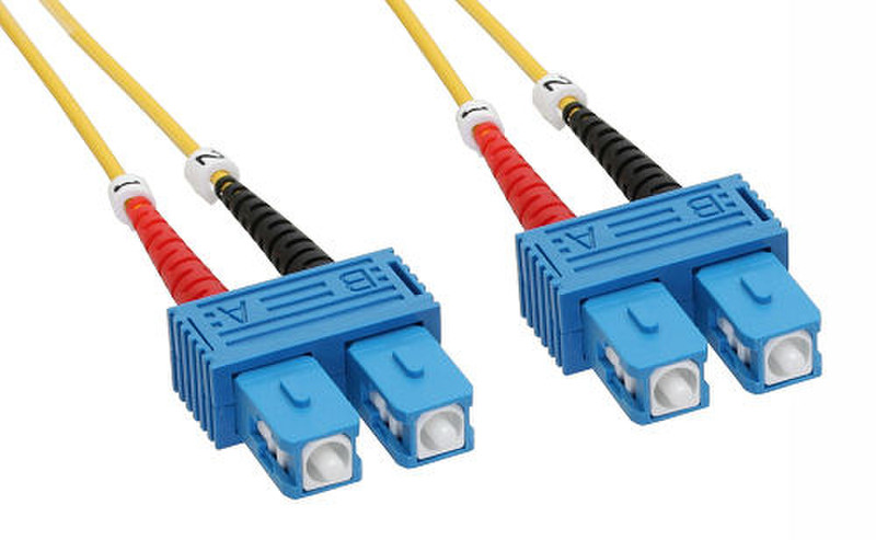 InLine 82925D 15m SC SC Yellow fiber optic cable