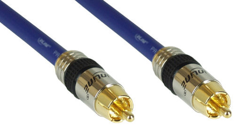 InLine 89450P 0.5m RCA RCA Blau Audio-Kabel