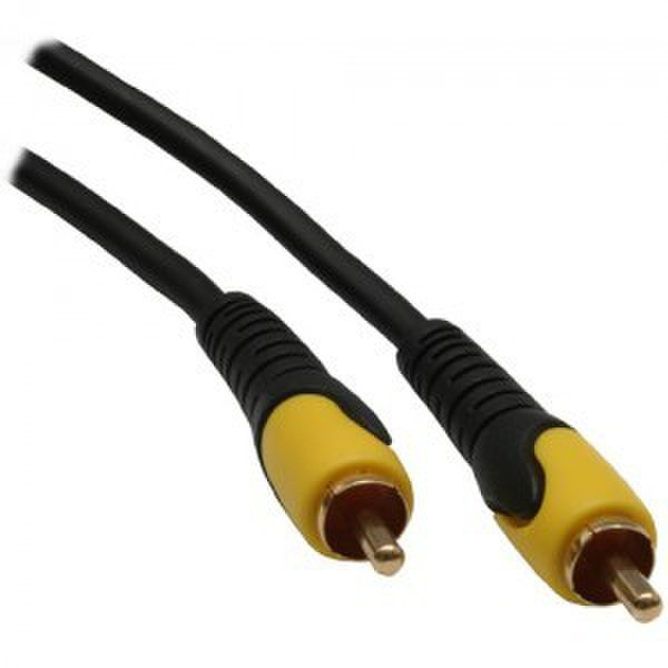 InLine 89850Q 0.5м Черный композитный видео кабель
