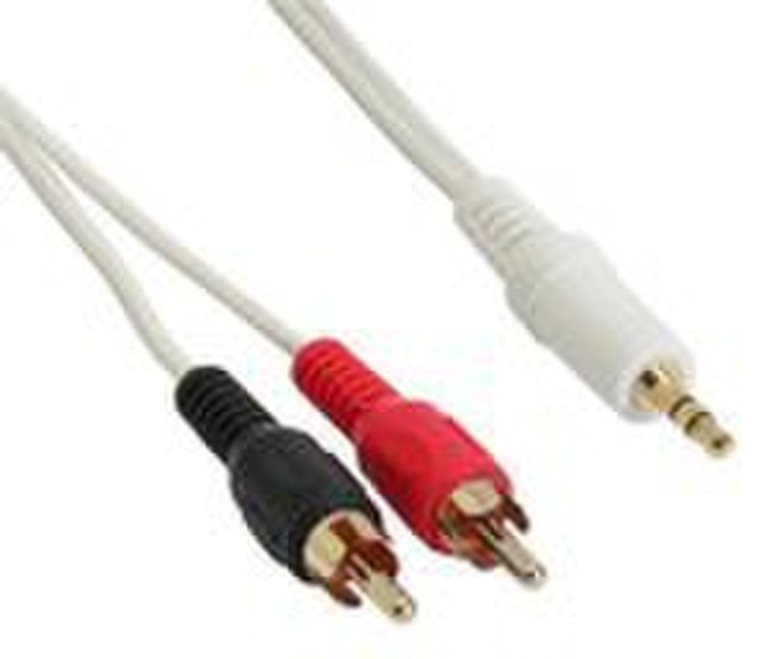 InLine 89939X 3m 3.5mm White audio cable